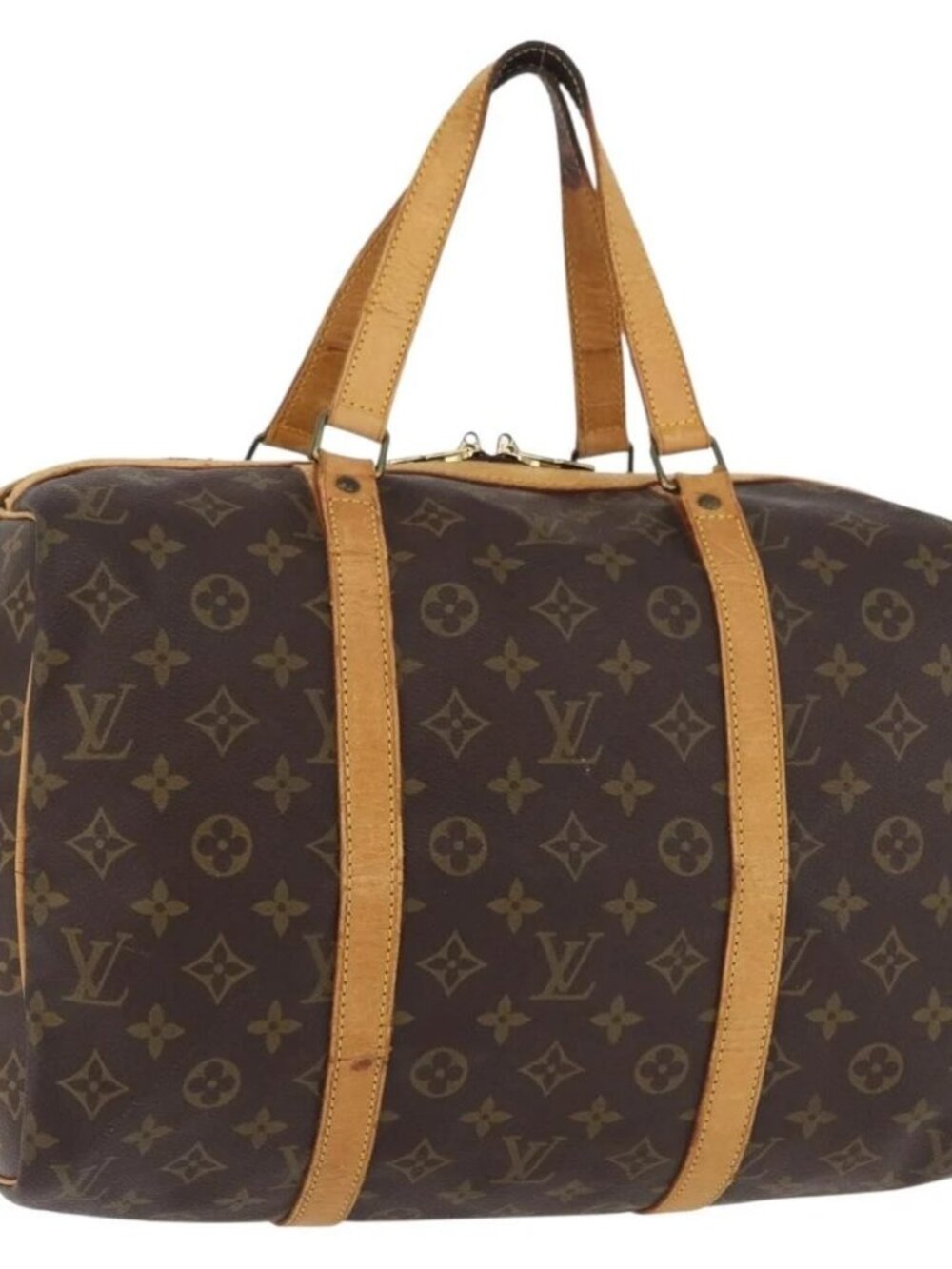 LOUIS VUITTON Monogram Sac Souple 35 Boston Bag M41626 LV Auth 177270